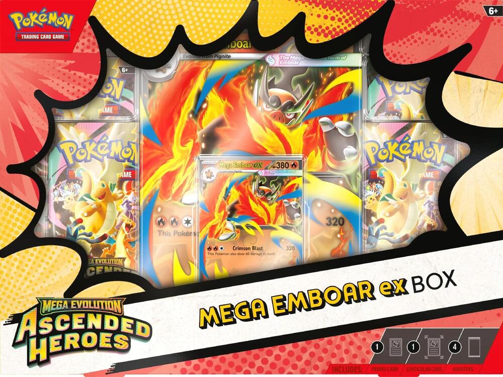 Ascended Heroes — ex Box — Ascended Heroes Mega Emboar ex Box