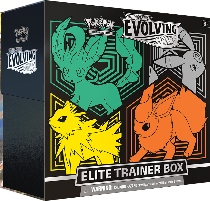 Evolving Skies — Elite Trainer Box — Jolteon · Flareon · Umbreon · Leafeon